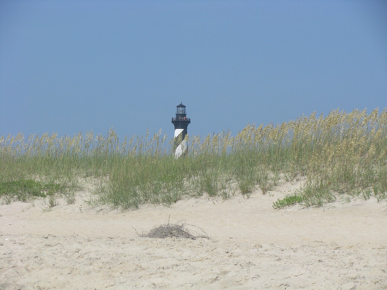 Cape Hatteras Lighthouse from beach 01